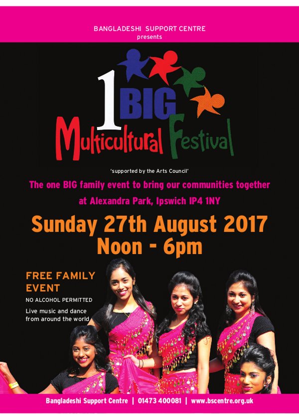 One Big Multicultural Festival flyer 2017
