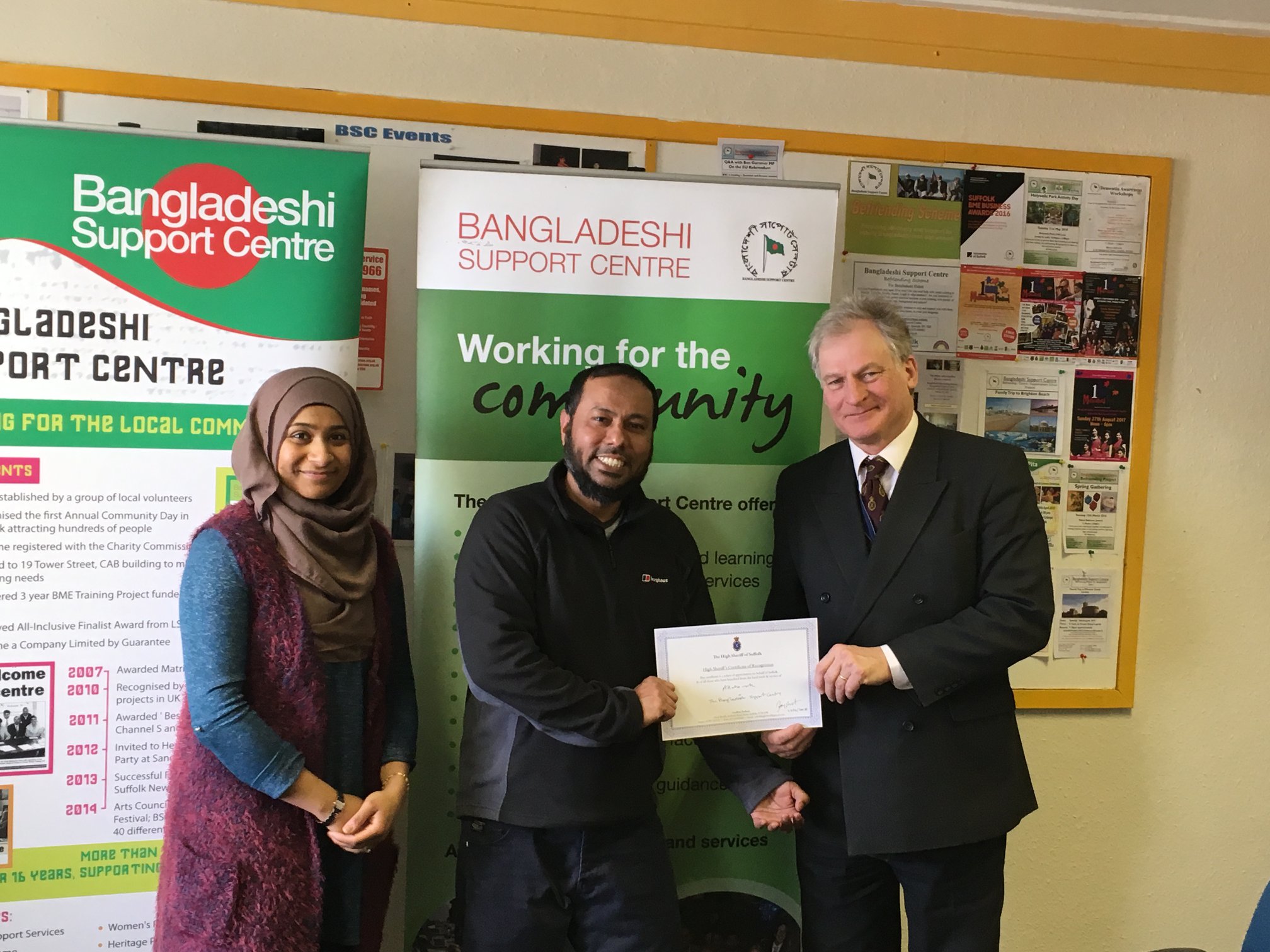 Mohammed and Tina with High Sheriff