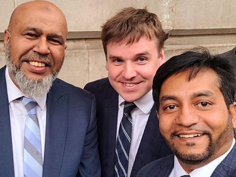 Tom Hunt MP welcomed the members of BSC Multicultural Services, Boshor Ali and Mahbub Alam Shamim, to No 10, Tom Hunt's office (Image: Tom Hunt's office)